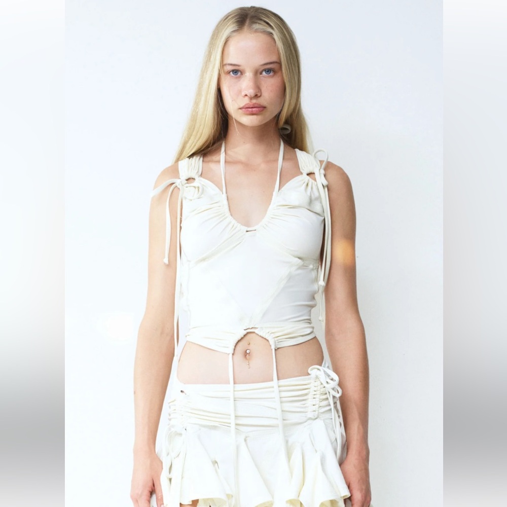 Emily Watson White Tankini Top